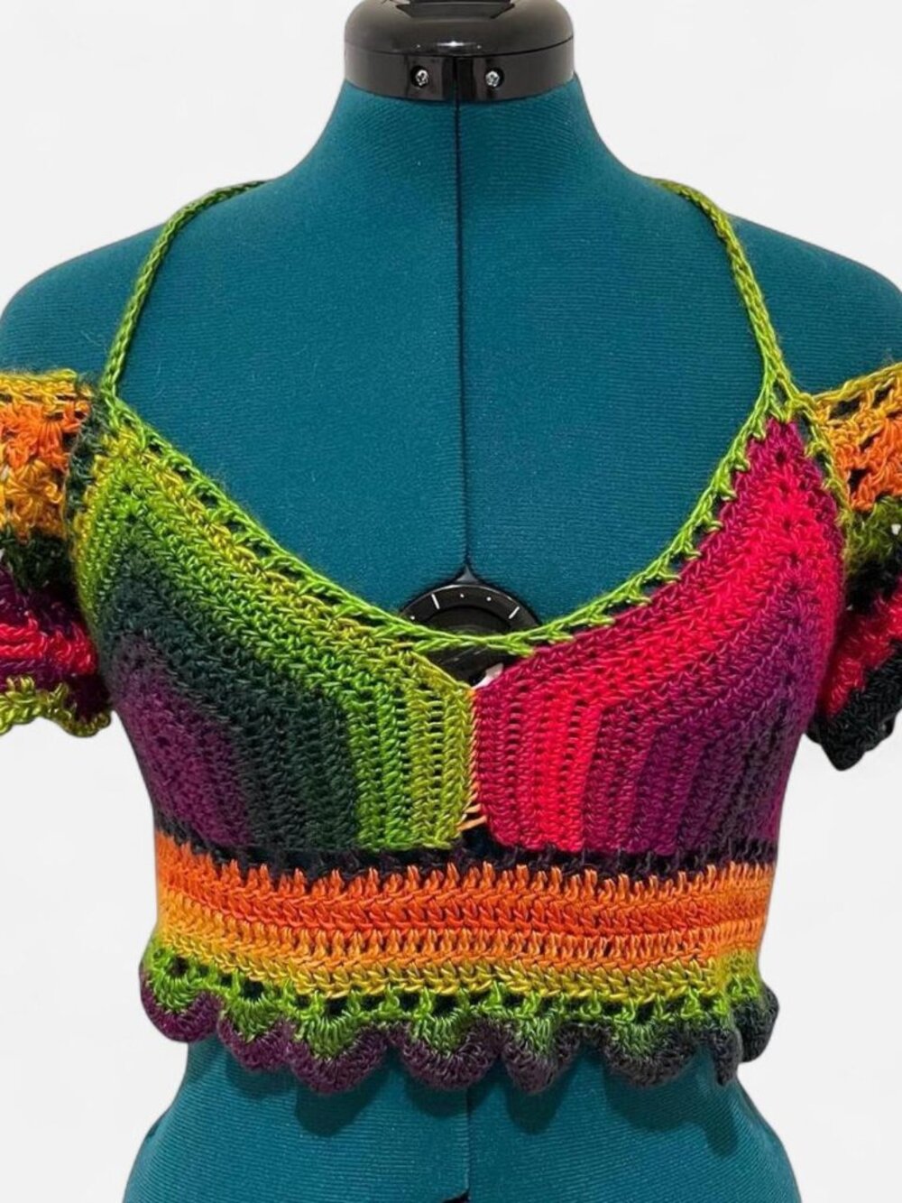 Multicolor Crochet Top